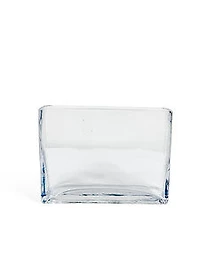 6" CLEAR  GLASS VASE