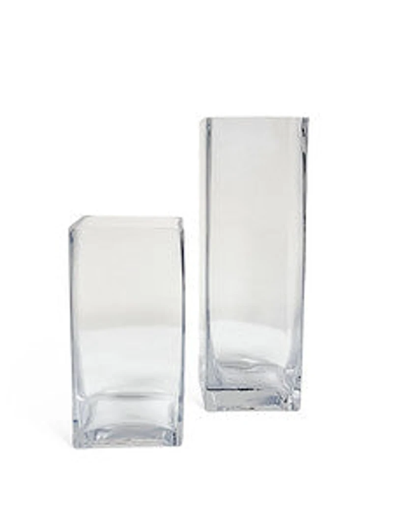 16" CLEAR GLASS VASE