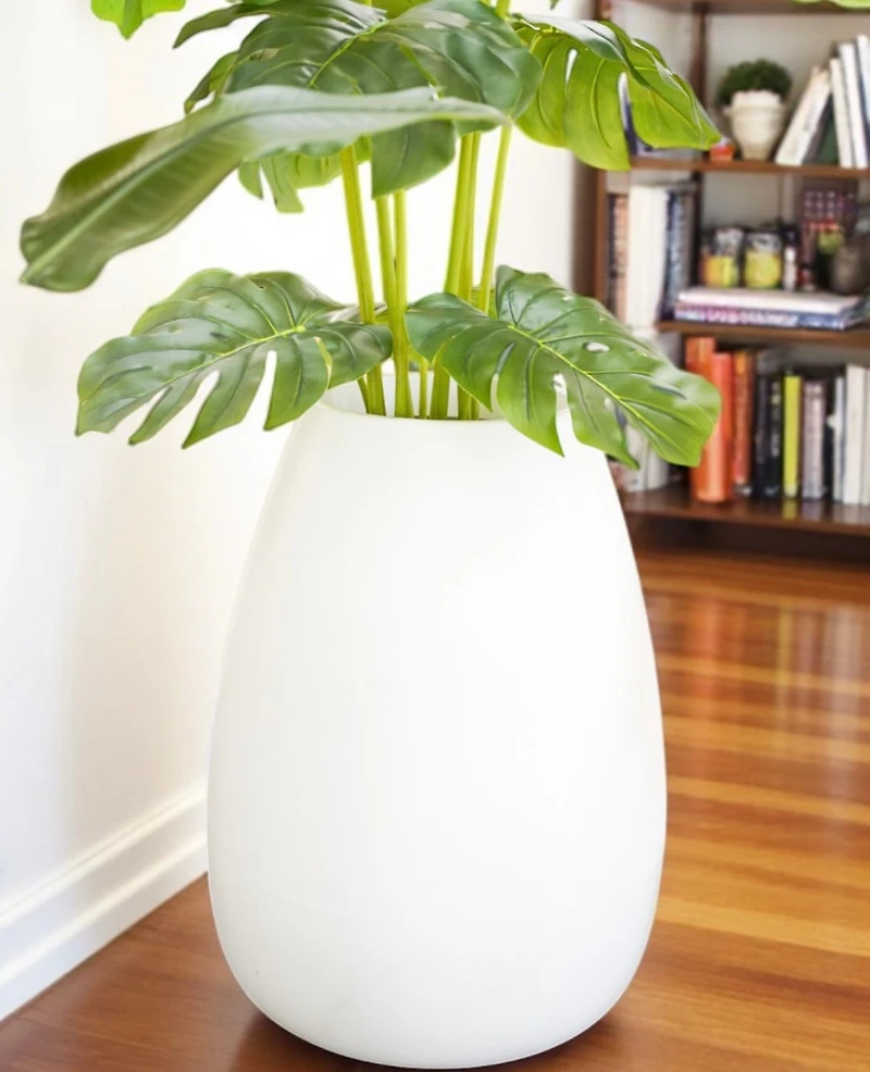 33" VASE OCA - WHITE