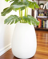 33" VASE OCA - WHITE
