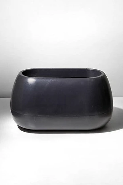 14" VASE OCA - BLACK