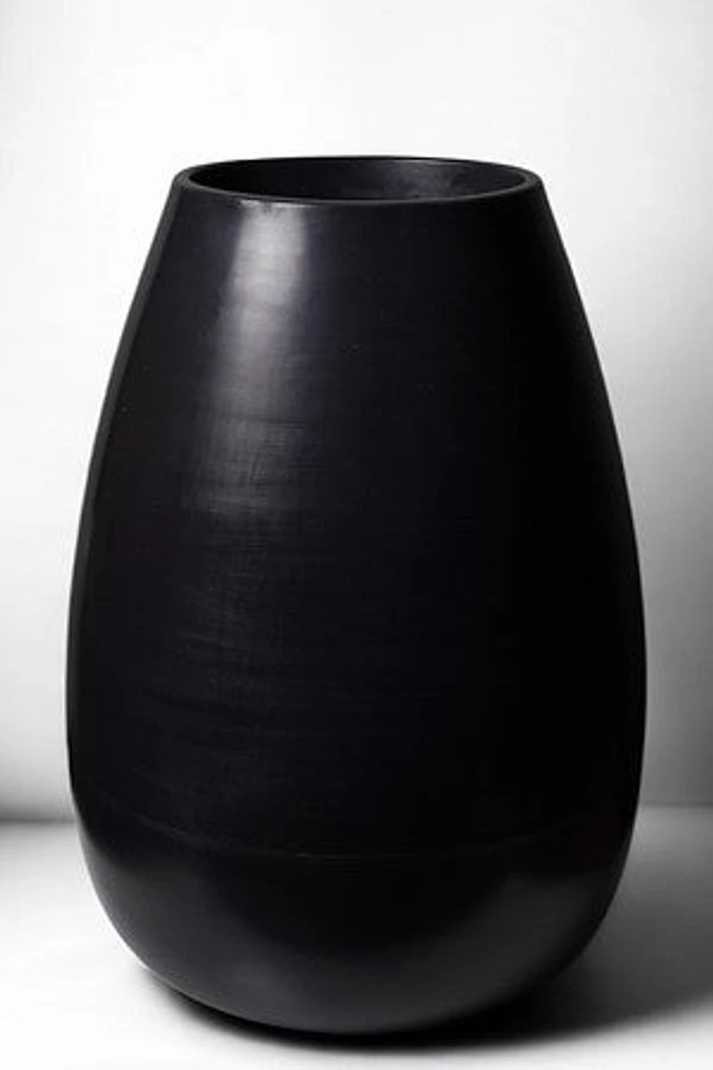 33" VASE OCA - BLACK