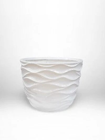 13" VASE WHITE
