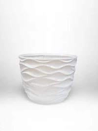 15" VASE WHITE