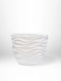 16" VASE WHITE