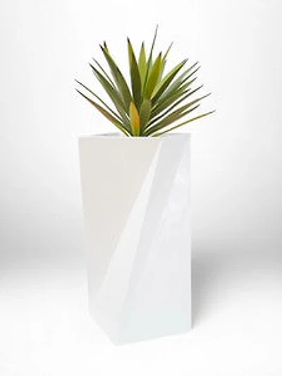 28" VASE GLOSSY WHITE