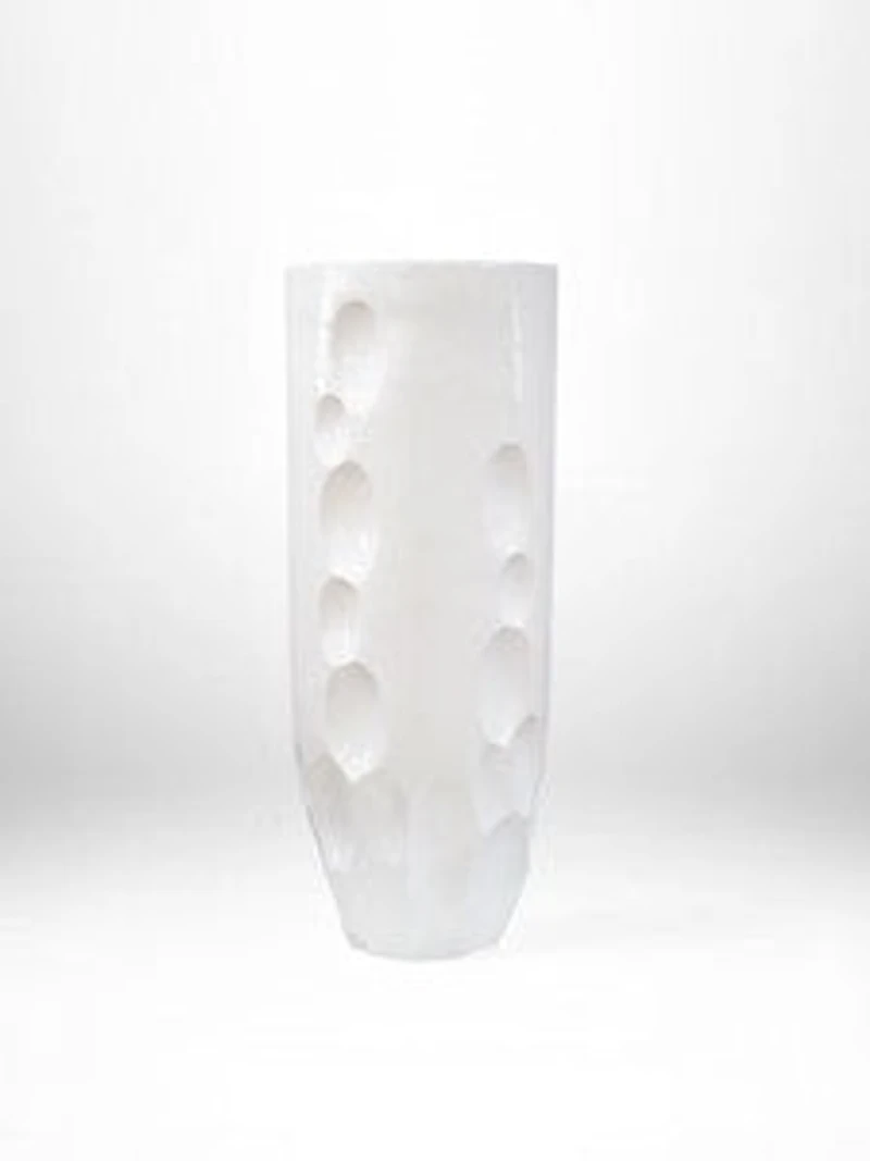 36" VASE GLOSSY WHITE