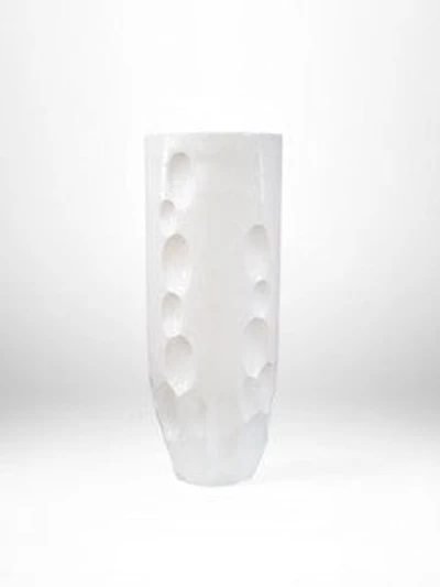 36" VASE GLOSSY WHITE