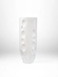 36" VASE GLOSSY WHITE