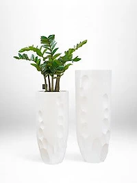 28" VASE GLOSSY WHITE