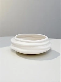 4 1/2" WHITE MATTE VASE