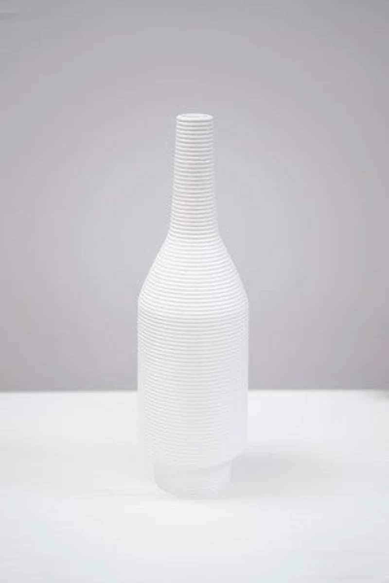 18" WHITE MATTE VASE