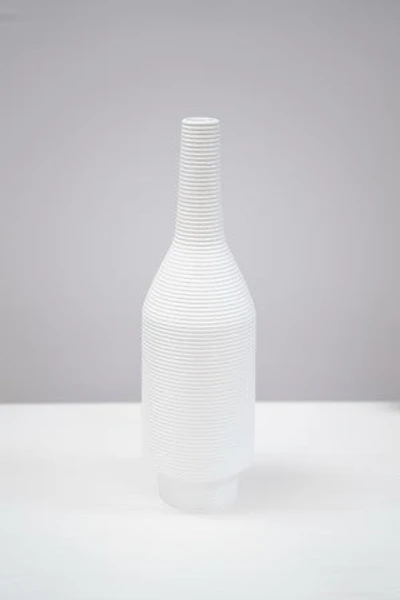 18" WHITE MATTE VASE
