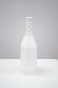 18" WHITE MATTE VASE