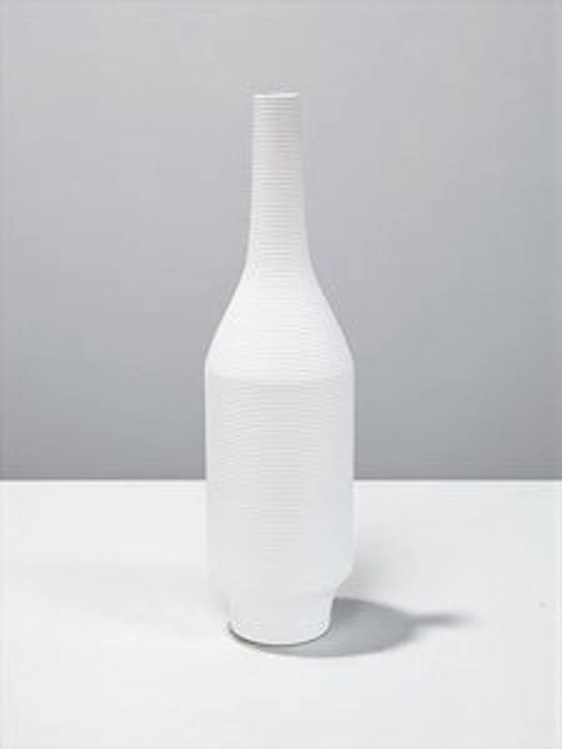 23" WHITE MATTE VASE