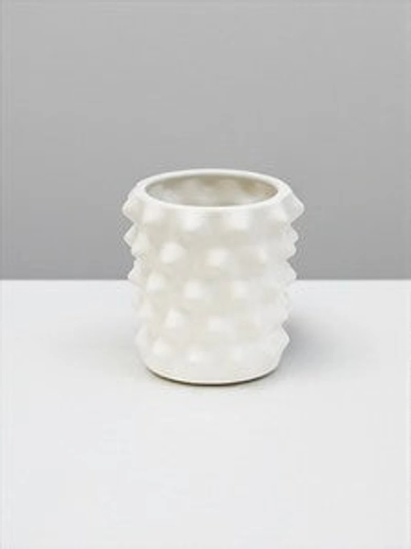 6" WHITE MATTE VASE