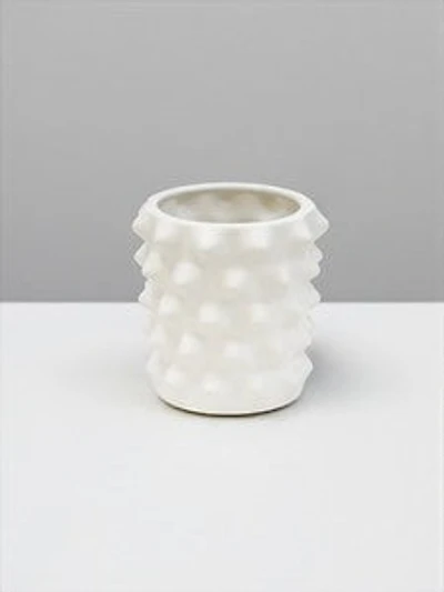 6" WHITE MATTE VASE