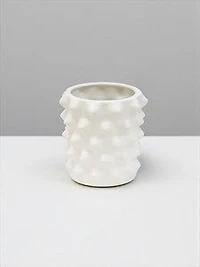 6" WHITE MATTE VASE