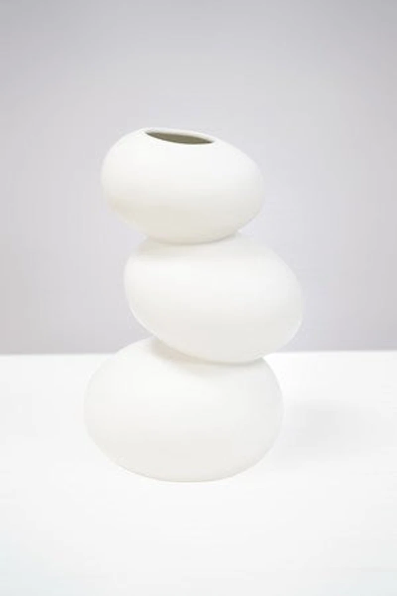 13" WHITE MATTE VASE