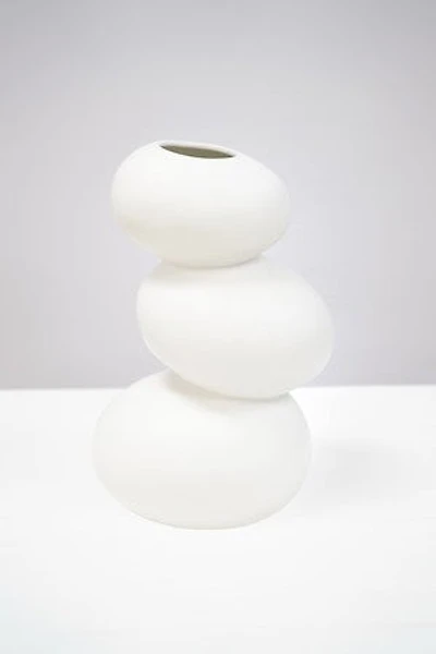 13" WHITE MATTE VASE