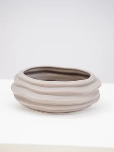 4 1/2" TAUPE MATTE VASE