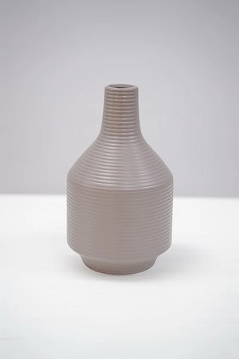 10" TAUPE MATTE VASE