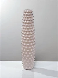 30" TAUPE MATTE GLAZED VASE