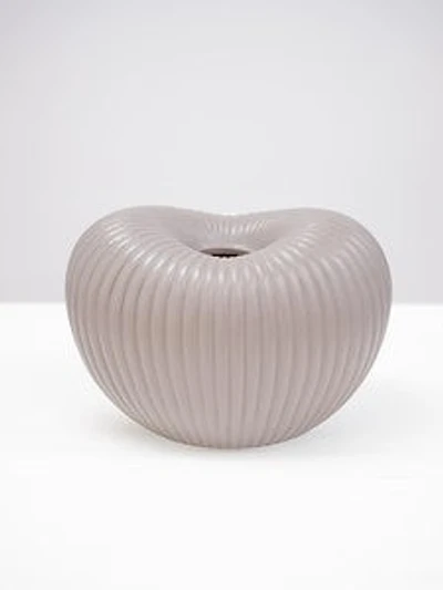 8" TAUPE MATTE VASE
