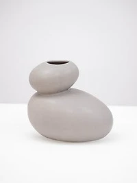 7" TAUPE MATTE VASE