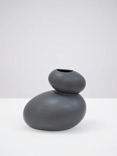 7" BLACK MATTE VASE