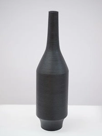 18" BLACK MATTE VASE