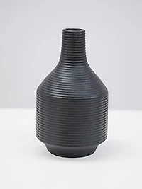 10" BLACK MATTE VASE