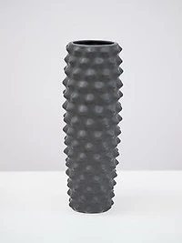 14"BLACK  MATTE VASE