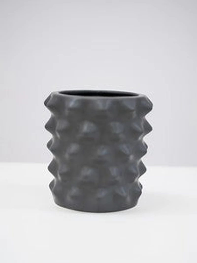 6" BLACK MATTE VASE