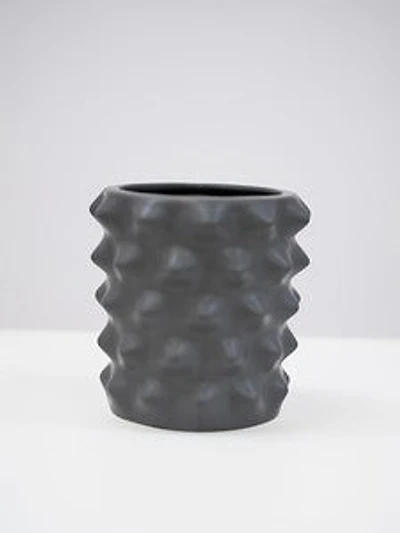 6" BLACK MATTE VASE