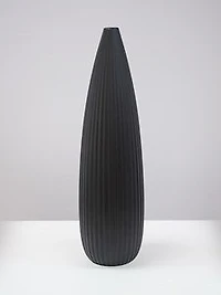 22" BLACK MATTE VASE