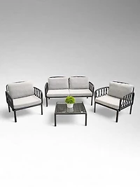 Alanis Sofa set w/coffee table - Black