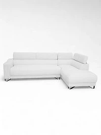 Alessandra Sectional Right Side Sofa - Lt. Grey