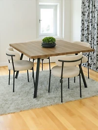 47" Square Dining Table Wood