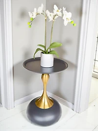 15" End Table Black