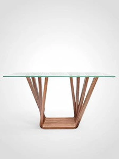 55" Console Table Natural Veneer