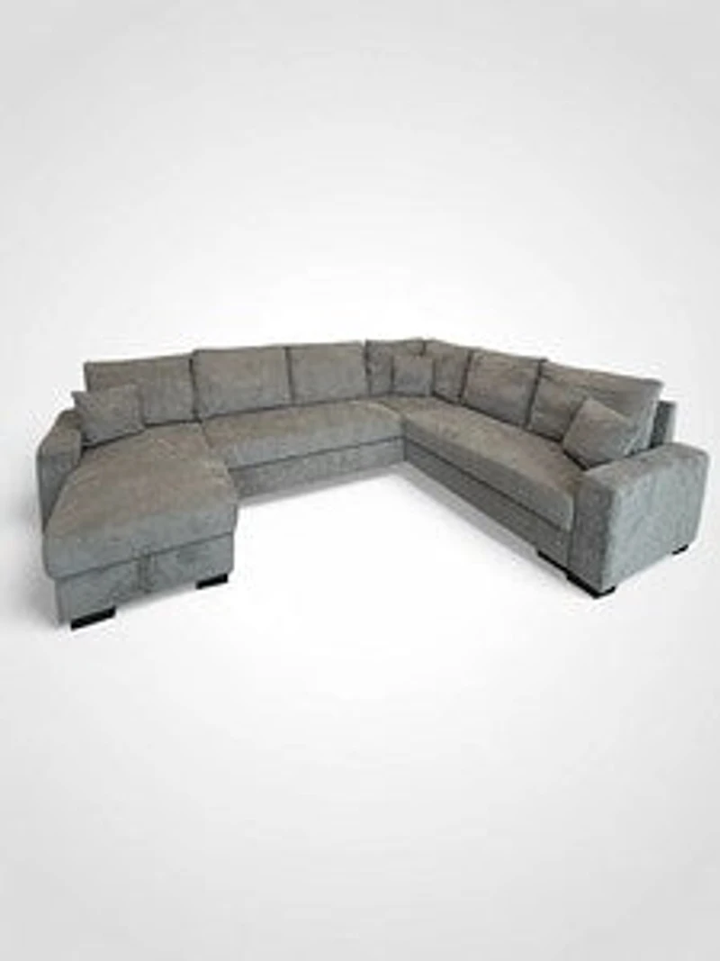 Denisse Sofa Set W/3 Cushions Drk. Grey