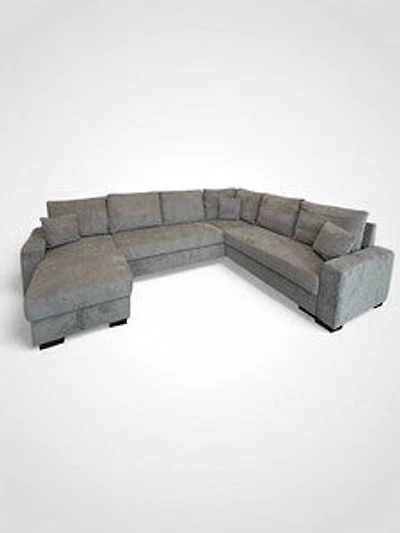Denisse Sofa Set W/3 Cushions Drk. Grey