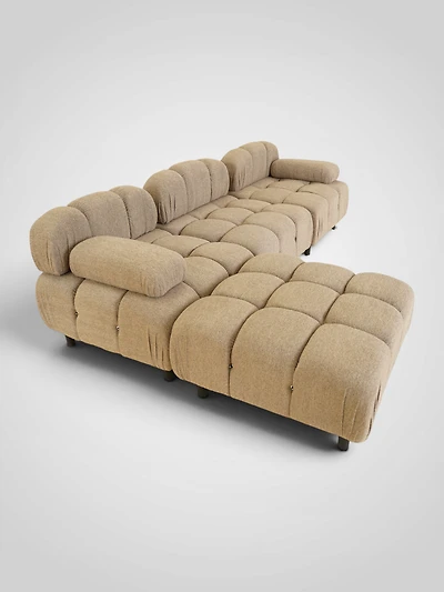 Antonella Sofa Set/4- Light Brown