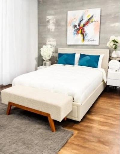 Gabriella Bed Cream - Queen Size