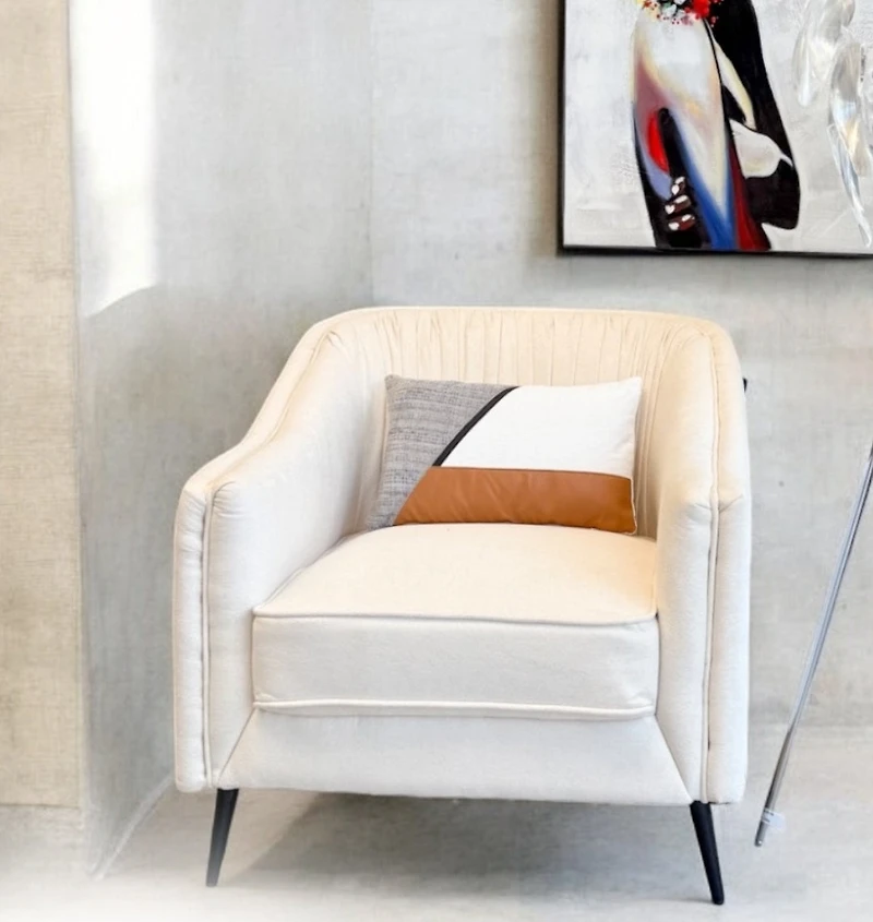 Armchair- Lt. Cream