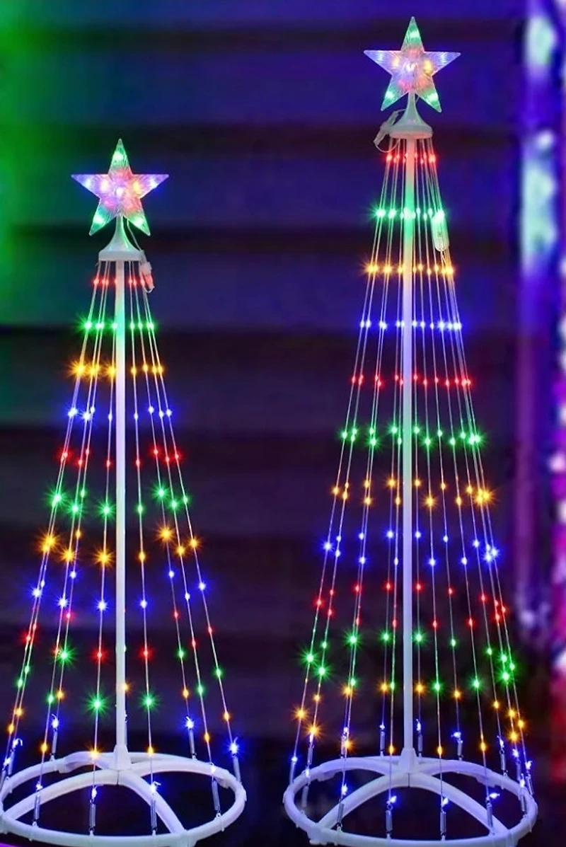 7´ Christmas Tree Lights Colorful Changing