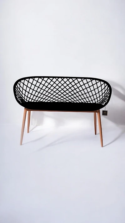 Fiorella Two Seats Sofa- Black