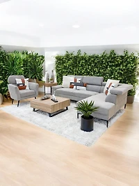 Elena Sofa Set 2PCS- Grey