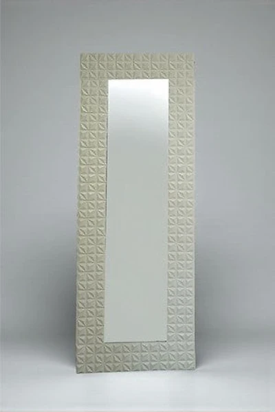 78" White Lily Mirror - Metalle Collection